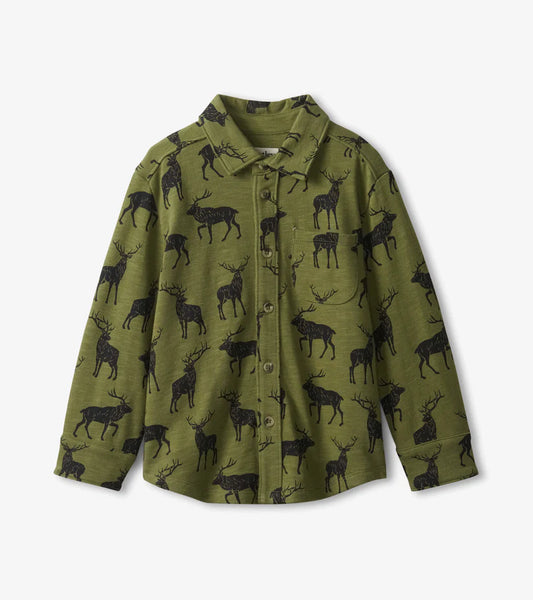 Button Down Shirt - Majestic Elk