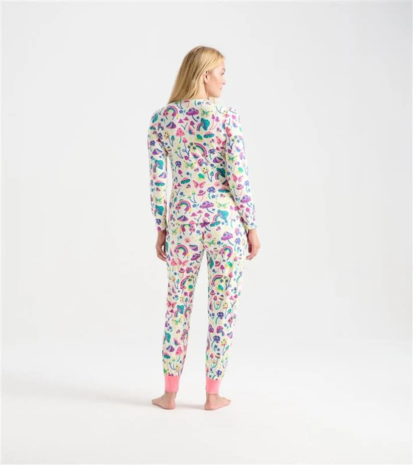 Women's Pajamas (Bamboo) - Groovy Mushroom