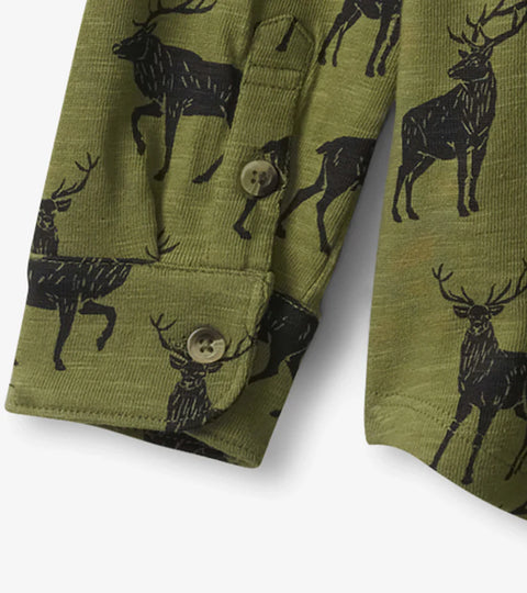 Button Down Shirt - Majestic Elk