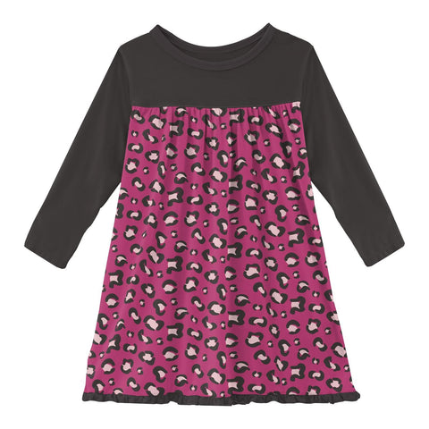 Swing Dress (Long Sleeve) - Calypso Cheetah Print