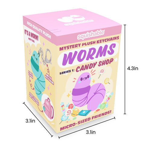 Squishable Blind Box Keychain - Worms: Candy Shop (Series 1)