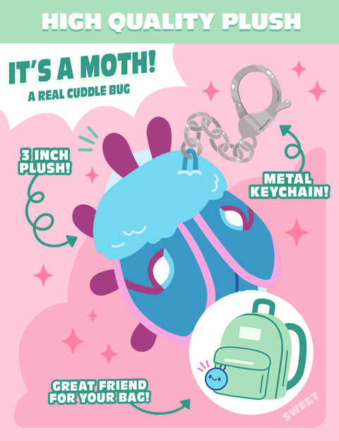 Squishable Blind Box Keychain - Moths: Cup of Tea (Series 1)