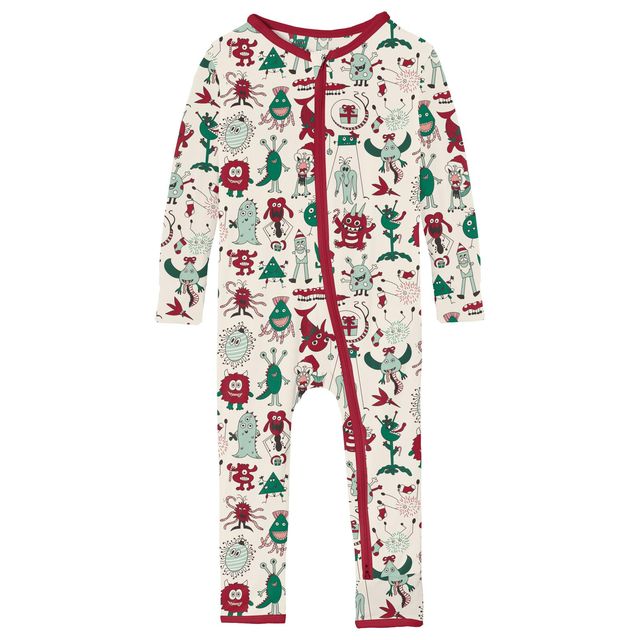 Coverall/Convertible Sleeper (Zipper) - Merry Monsters