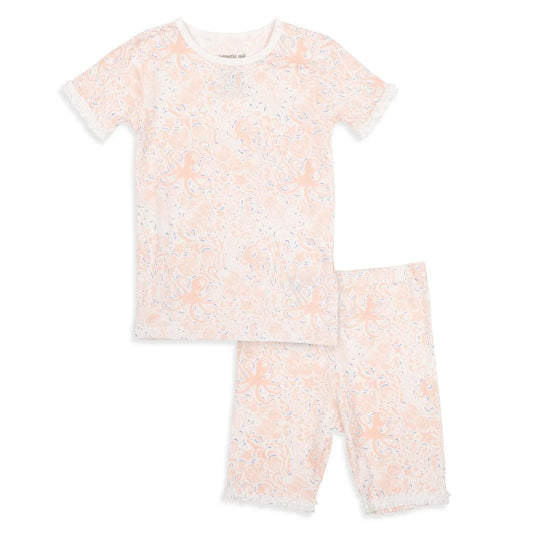 2 Piece Pajama (Ruffles) - Seas the Day Magnetic (Pink)