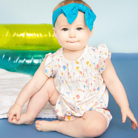 Last One - Size 18/24M: Tank Romper (Magnetic) - Sky's the Limit Ruffles