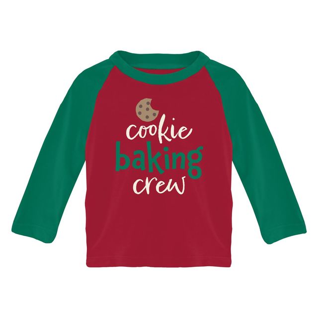 Graphic Raglan Tee - Crimson Cookie Baking Crew