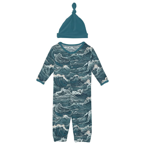 Converter Gown with Knot Hat - Oceanic