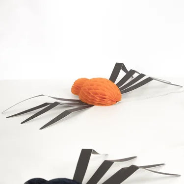 Halloween Decoration - Hanging Honeycomb Spiders (12pc)