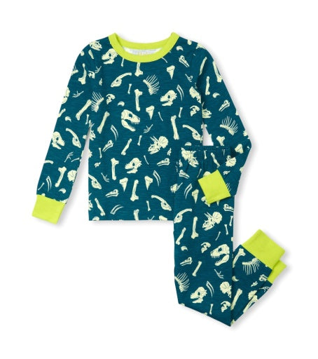 2 Piece Pajamas (Long Sleeve) - Dino Fossils