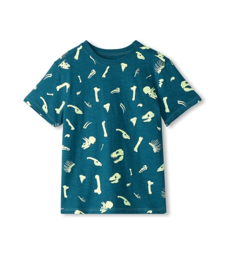 Tee Shirt - Dino Fossils Glow in the Dark