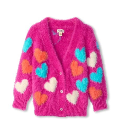 Cardigan - Jumbo Hearts