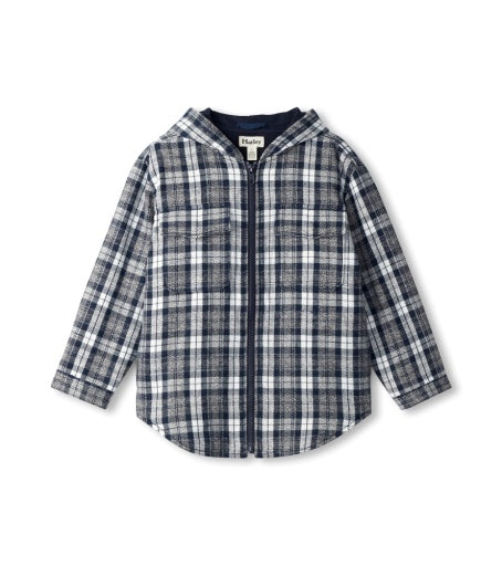 Flannel Hoodie - Salute Plaid