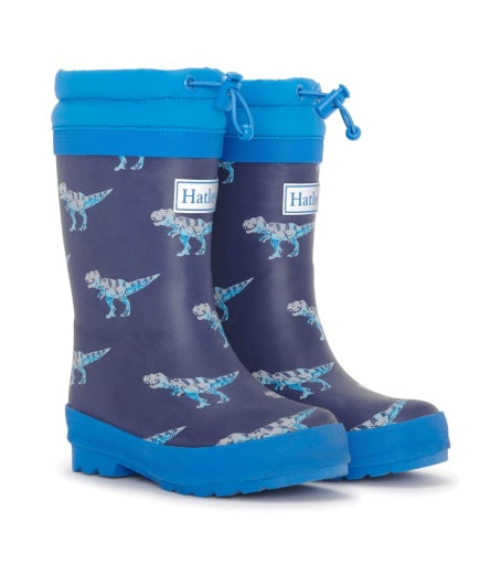 Rain Boots (Sherpa Lined) - T-Rex Attack