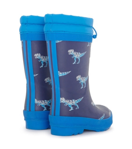 Rain Boots (Sherpa Lined) - T-Rex Attack