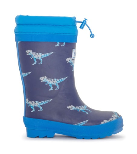 Rain Boots (Sherpa Lined) - T-Rex Attack