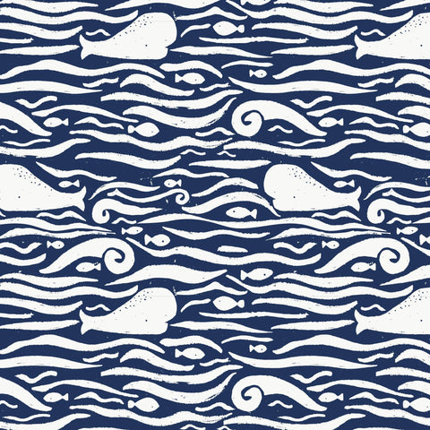 Dress + Diaper Cover (Magnetic) - Whale Hello There