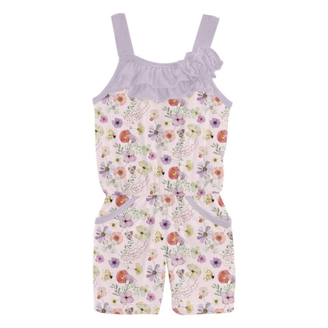 Flower Romper - Shrinking Violet Pressed Flowers