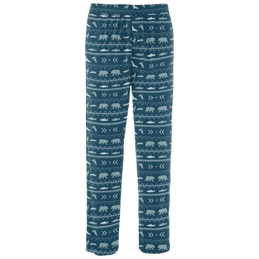 Adult Pajama Pants - Peacock Native Tribal Lore