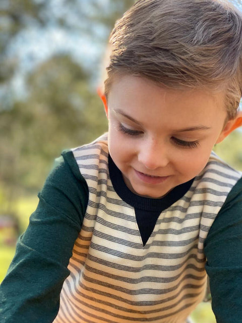 Obion Sweatshirt - Cream Stripes