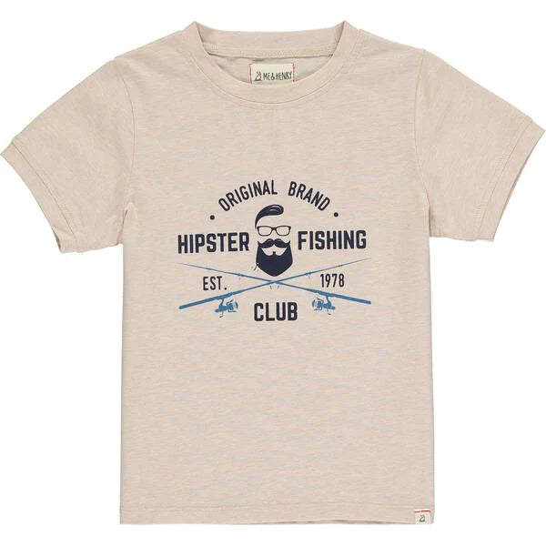 Falmouth Tee - Beige Hipster Fishing Club