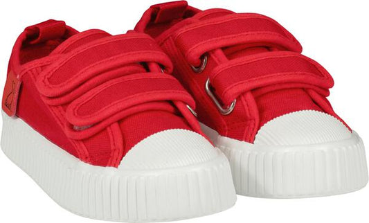 Kids Shoes - Brewster Canvas Red (Double Velcro)