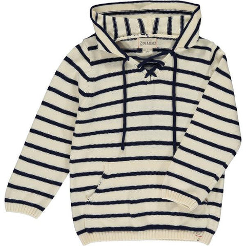 Hooded Top - Catamaran Cream Stripe