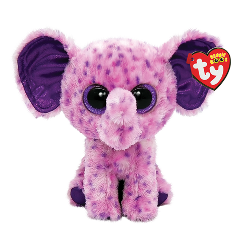 Stuffed Animal - Beanie Boo Eva Purple Elephant 6"