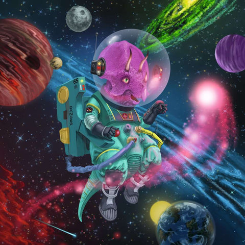 Puzzle Set - Dinosaurs in Space (3 x 49pc)