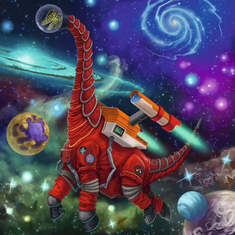 Puzzle Set - Dinosaurs in Space (3 x 49pc)