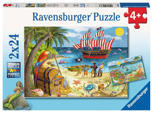 Puzzle Set - Pirates & Mermaids (2 x 24pc)