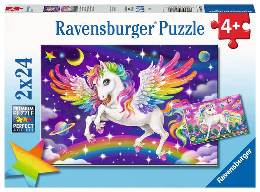 Puzzle Set - Unicorns & Pegasus (2 x 24pc)