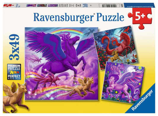 Puzzle Set - Mythical Majesty (3 x 49pc)