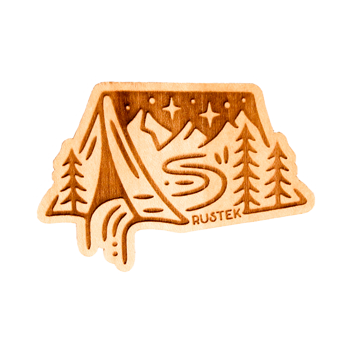 Sticker (Wood) - Camping InTent