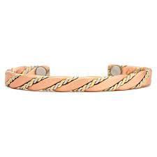 Copper Bracelet - Caduceus Brushed (625)