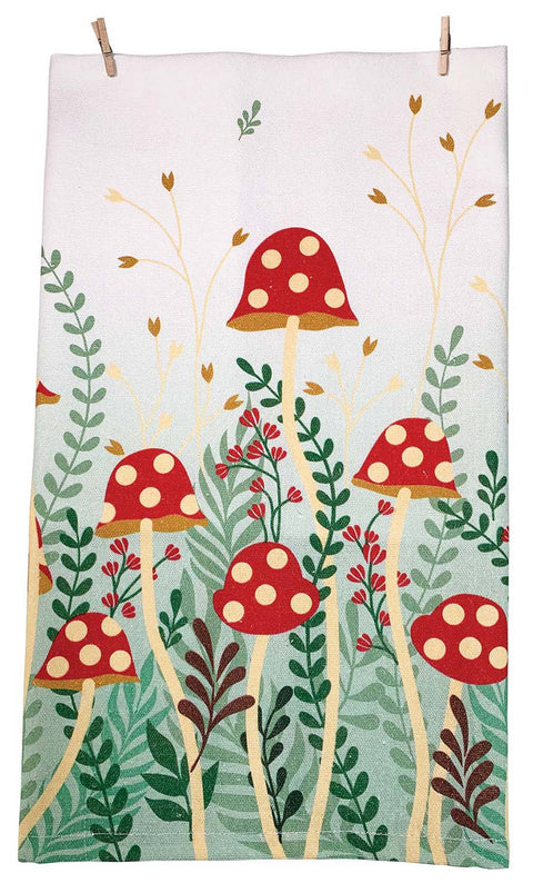 Tea Towels (2pc) - Mushroom Garden