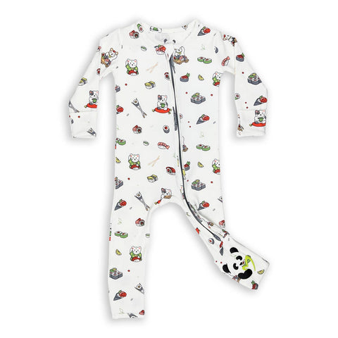Footie (Convertible) - Sushi Lucky Cat