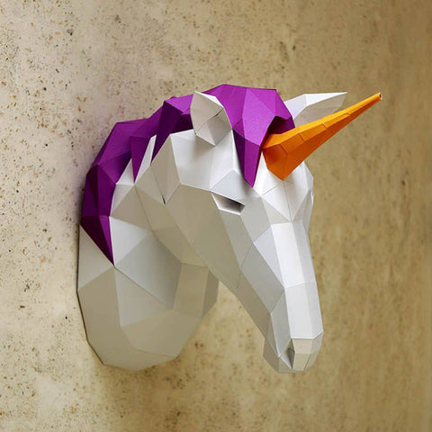 3D PaperCraft - Unicorn Wall Art