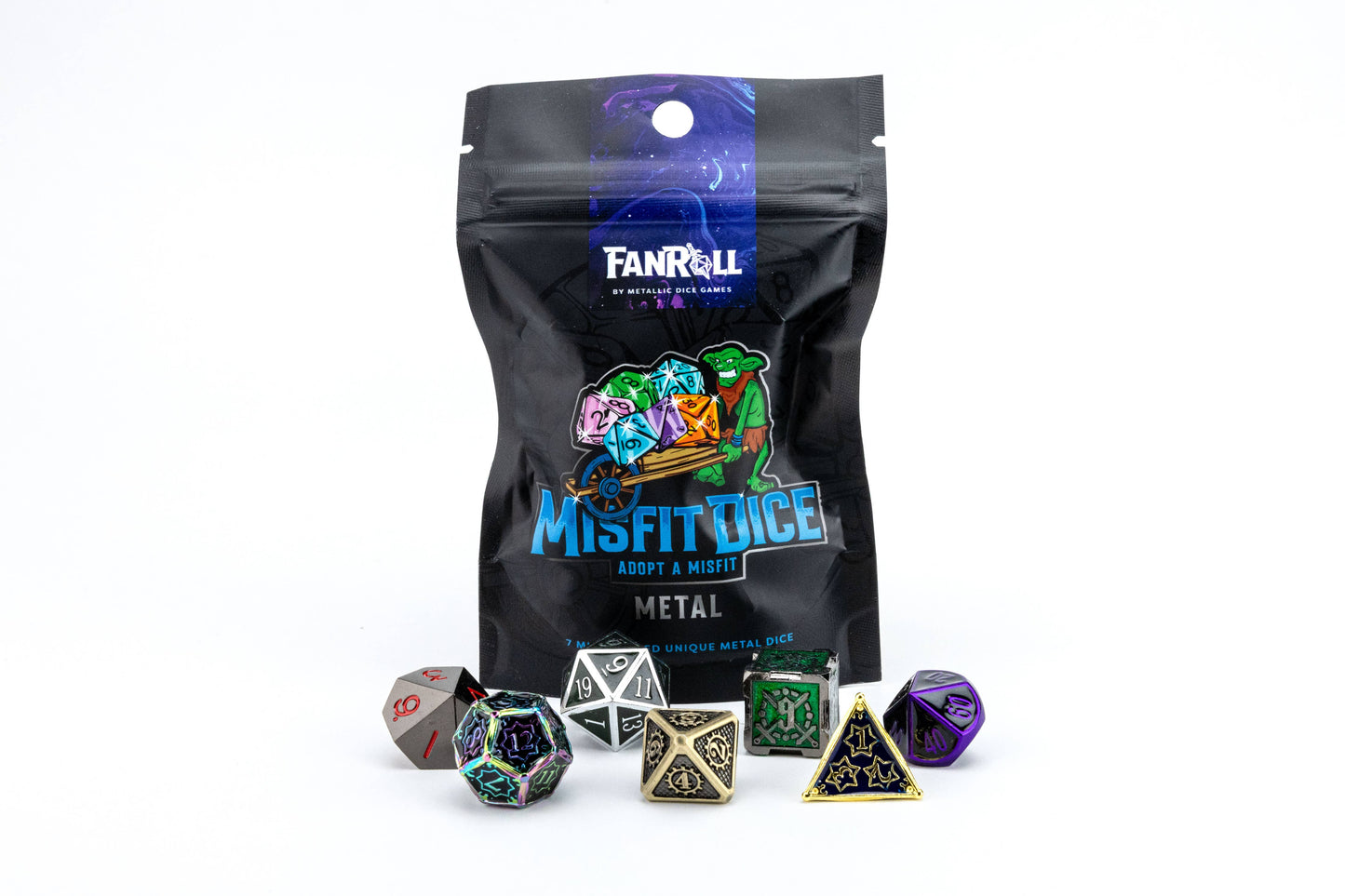 Misfit Dice Set - Metal Adopt A Misfit  (Blind Pack)