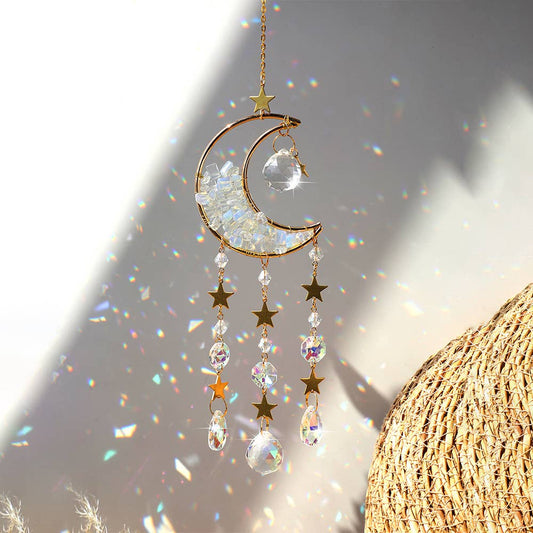 Dreamcatcher - Moon Crystal Prism (Gold)