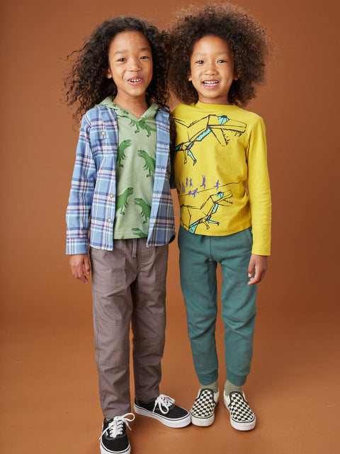 Tee (Long Sleeve) - Origami Dinos