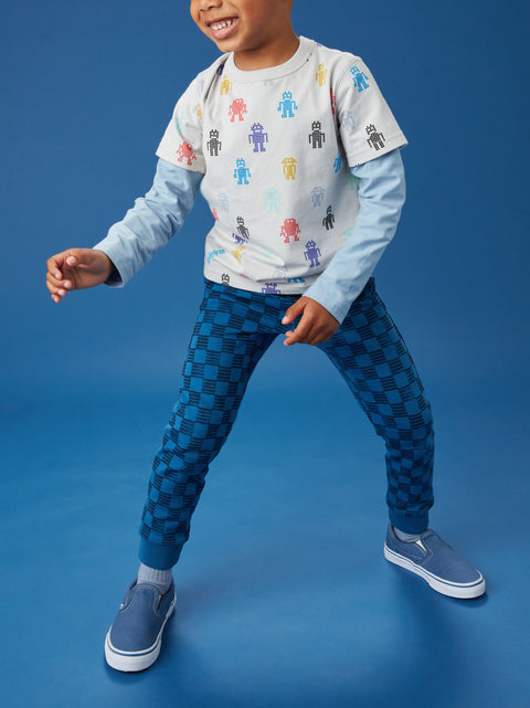 Layered Tee (Long Sleeve) - Pixel Robots