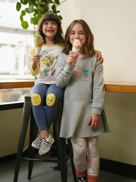 Raglan Tee (Long Sleeve) - Ice Cream