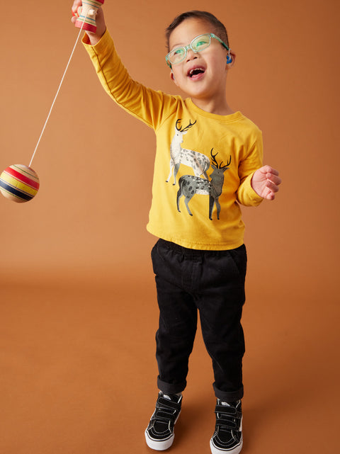 Graphic Tee (Long Sleeve) - Japanese Deer