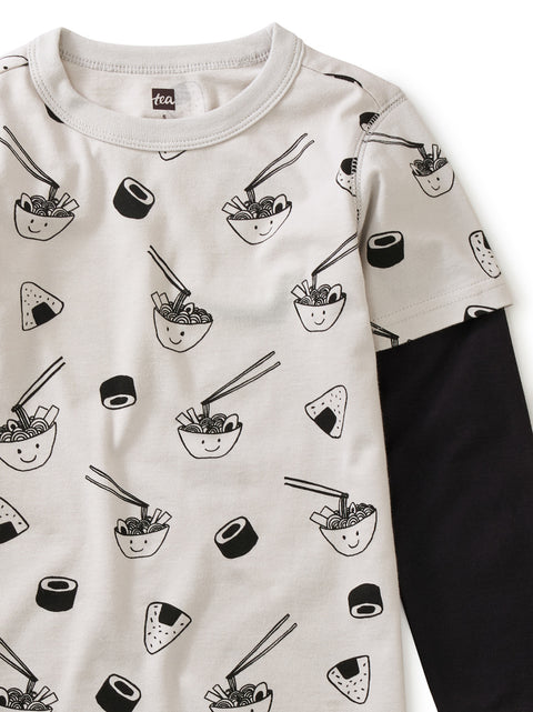 Layered Tee (Long Sleeve) - Sushi & Ramen