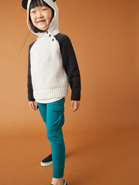 Hooded Cardigan - Panda
