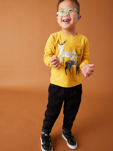 Graphic Tee (Long Sleeve) - Japanese Deer