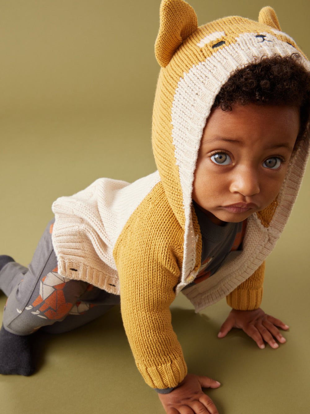 Hooded Cardigan (Baby/Toddler) - Shiba Inu