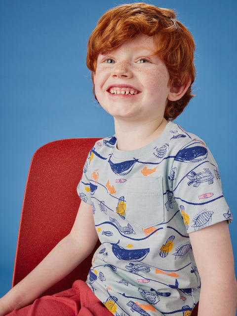 Last One - Size 10Y: Pocket Tee - Armando & Amanda Fonesca Colla