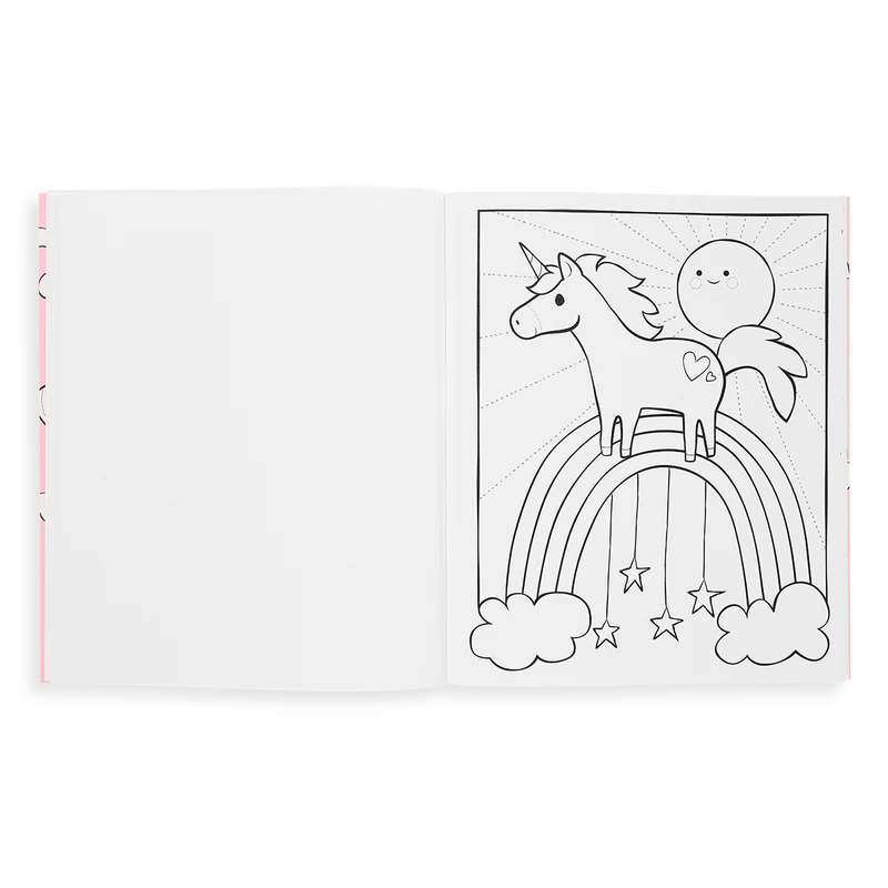 Color-in' Book - Enchanting Unicorns