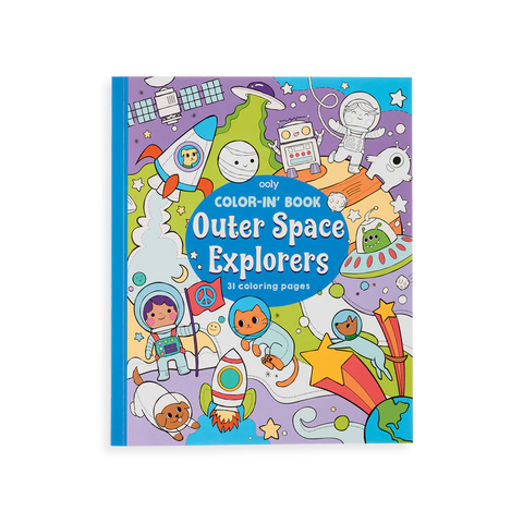 Color-in' Book - Outer Space Explorers